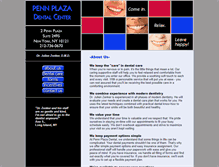 Tablet Screenshot of pennplazadental.com